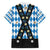 Bavaria Traditional Lederhosen Costume Family Matching Summer Maxi Dress and Hawaiian Shirt Bavaria Emblem - Blue Plaid Pattern with Edelweiss Flowers - Wonder Print Shop