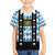 Bavaria Traditional Lederhosen Costume Family Matching Summer Maxi Dress and Hawaiian Shirt Bavaria Emblem - Blue Plaid Pattern with Edelweiss Flowers - Wonder Print Shop