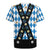 Bavaria Traditional Lederhosen Costume Rugby Jersey Bavaria Emblem - Blue Plaid Pattern with Edelweiss Flowers - Wonder Print Shop