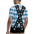 Bavaria Traditional Lederhosen Costume Rugby Jersey Bavaria Emblem - Blue Plaid Pattern with Edelweiss Flowers - Wonder Print Shop
