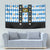 Bavaria Traditional Lederhosen Costume Tapestry Bavaria Emblem - Blue Plaid Pattern with Edelweiss Flowers - Wonder Print Shop