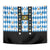 Bavaria Traditional Lederhosen Costume Tapestry Bavaria Emblem - Blue Plaid Pattern with Edelweiss Flowers - Wonder Print Shop