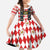 Bavaria Traditional Lederhosen Costume Family Matching Summer Maxi Dress and Hawaiian Shirt Bavaria Emblem -  Red Plaid Pattern with Edelweiss Flowers - Wonder Print Shop