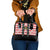 Bavaria Traditional Lederhosen Costume Shoulder Handbag Bavaria Emblem -  Red Plaid Pattern with Edelweiss Flowers - Wonder Print Shop