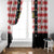 Bavaria Traditional Lederhosen Costume Window Curtain Bavaria Emblem -  Red Plaid Pattern with Edelweiss Flowers - Wonder Print Shop