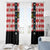 Bavaria Traditional Lederhosen Costume Window Curtain Bavaria Emblem -  Red Plaid Pattern with Edelweiss Flowers - Wonder Print Shop