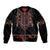 Traditional Romanian Costume - Costum Popular Bomber Jacket Traditional Romanian Motif and Folk Floral Embroidery Style