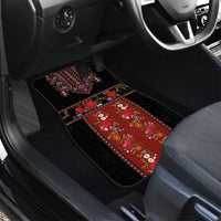 Traditional Romanian Costume - Costum Popular Car Mats Traditional Romanian Motif and Folk Floral Embroidery Style