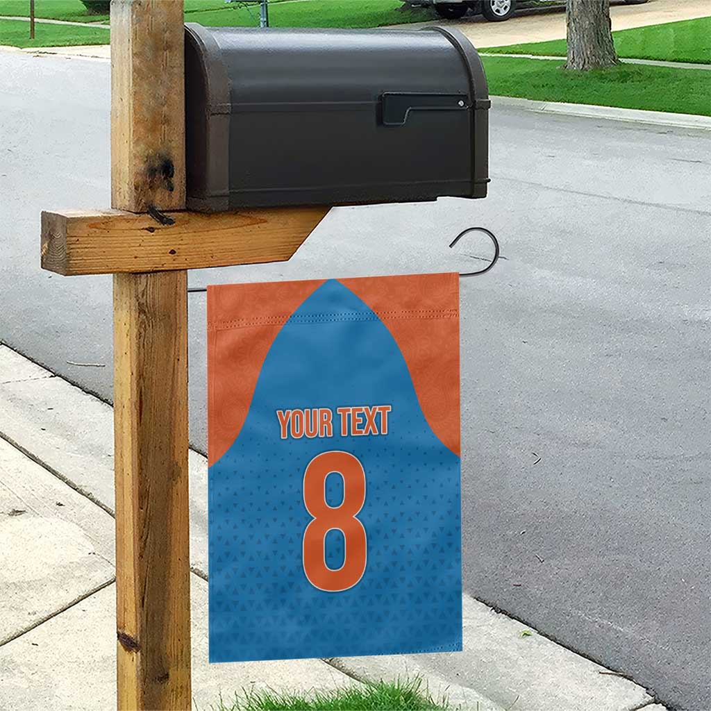 Custom India Cricket Mix Paisley Pattern Garden Flag - Wonder Print Shop