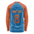 Custom India Cricket Mix Paisley Pattern Long Sleeve Shirt - Wonder Print Shop