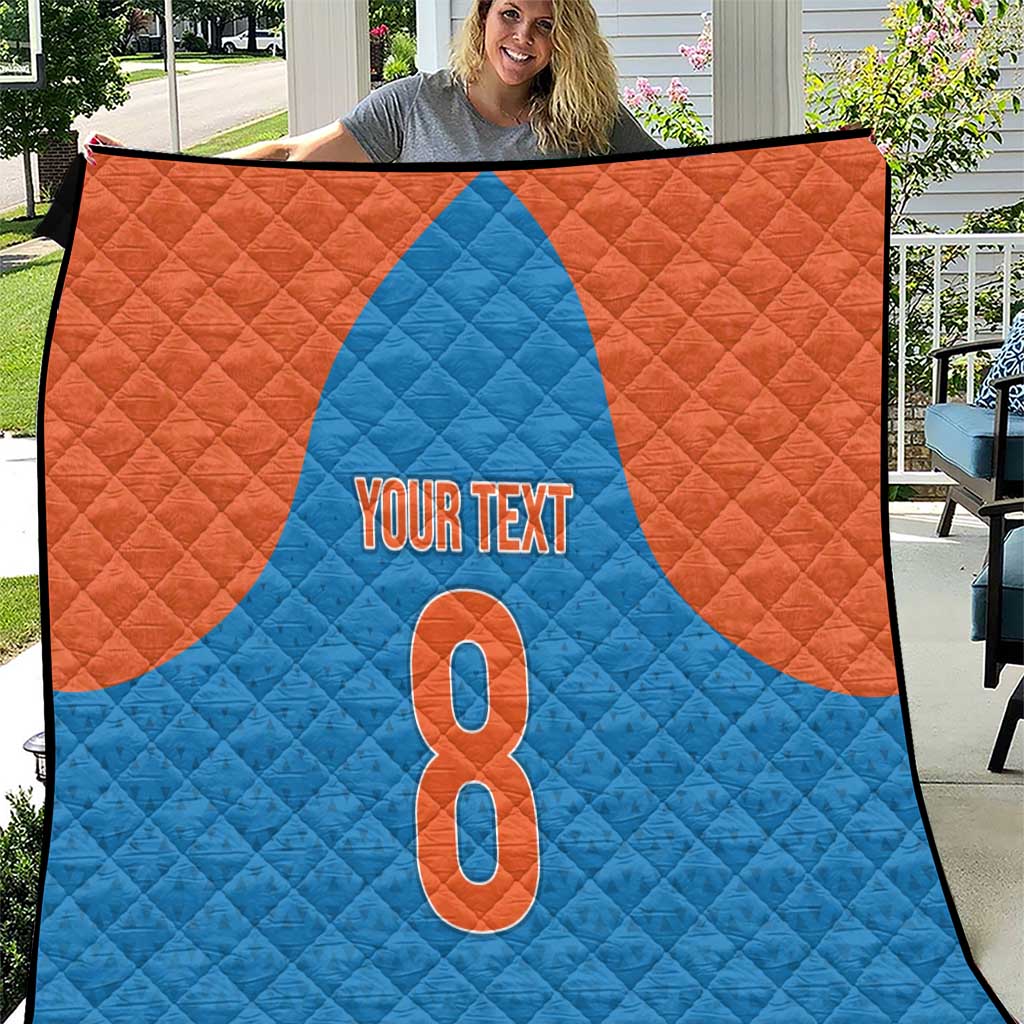 Custom India Cricket Mix Paisley Pattern Quilt - Wonder Print Shop