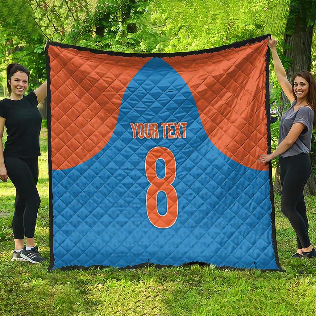 Custom India Cricket Mix Paisley Pattern Quilt - Wonder Print Shop