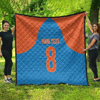 Custom India Cricket Mix Paisley Pattern Quilt - Wonder Print Shop