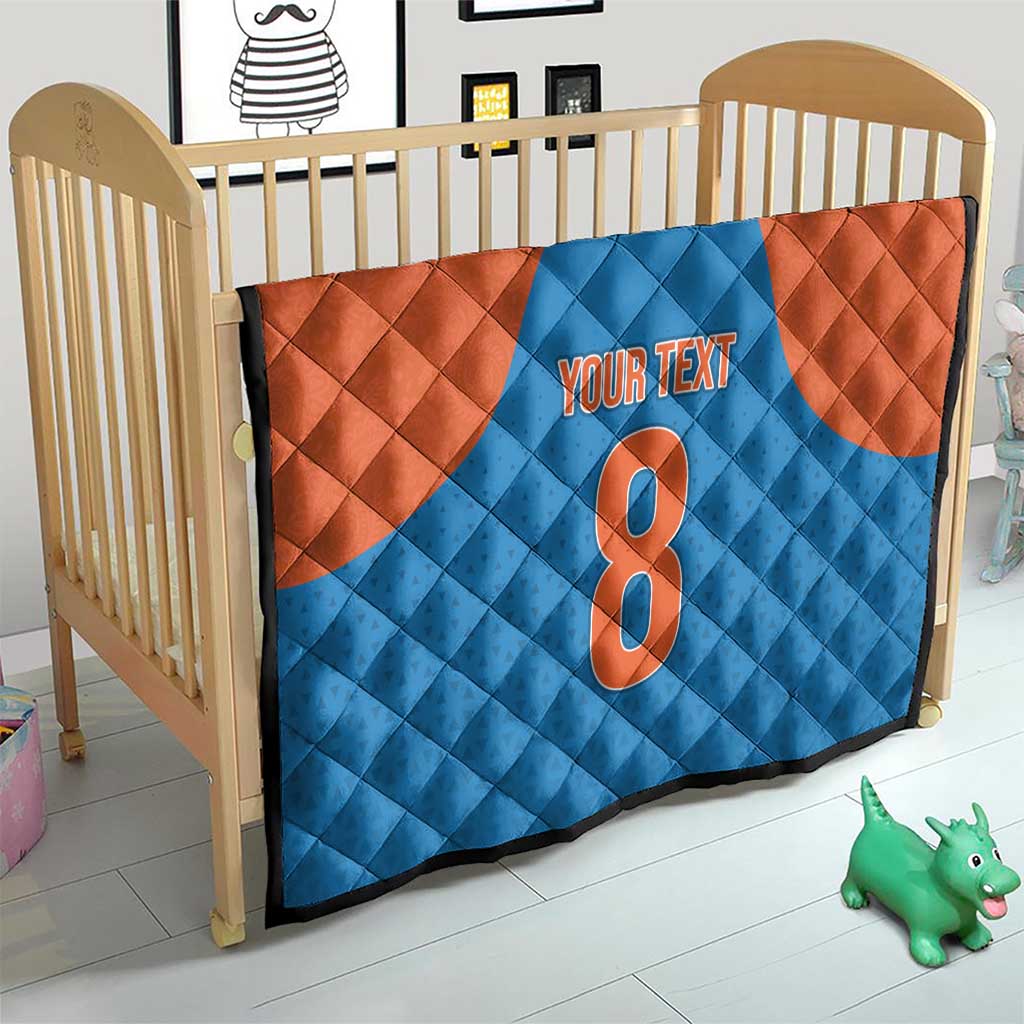 Custom India Cricket Mix Paisley Pattern Quilt - Wonder Print Shop