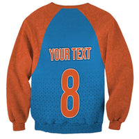 Custom India Cricket Mix Paisley Pattern Sweatshirt - Wonder Print Shop