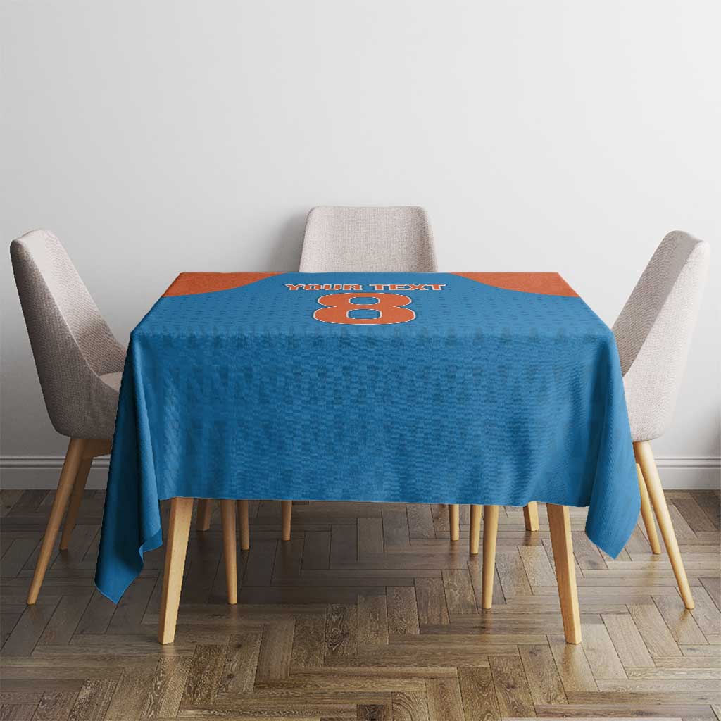 Custom India Cricket Mix Paisley Pattern Tablecloth - Wonder Print Shop