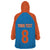 Custom India Cricket Mix Paisley Pattern Wearable Blanket Hoodie - Wonder Print Shop