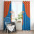Custom India Cricket Mix Paisley Pattern Window Curtain - Wonder Print Shop