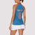 Custom India Cricket Mix Paisley Pattern Women Sleeveless Polo Shirt - Wonder Print Shop