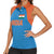 Custom India Cricket Mix Paisley Pattern Women Sleeveless Polo Shirt - Wonder Print Shop