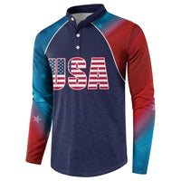 Custom USA Cricket Button Sweatshirt With Flag Style - Wonder Print Shop