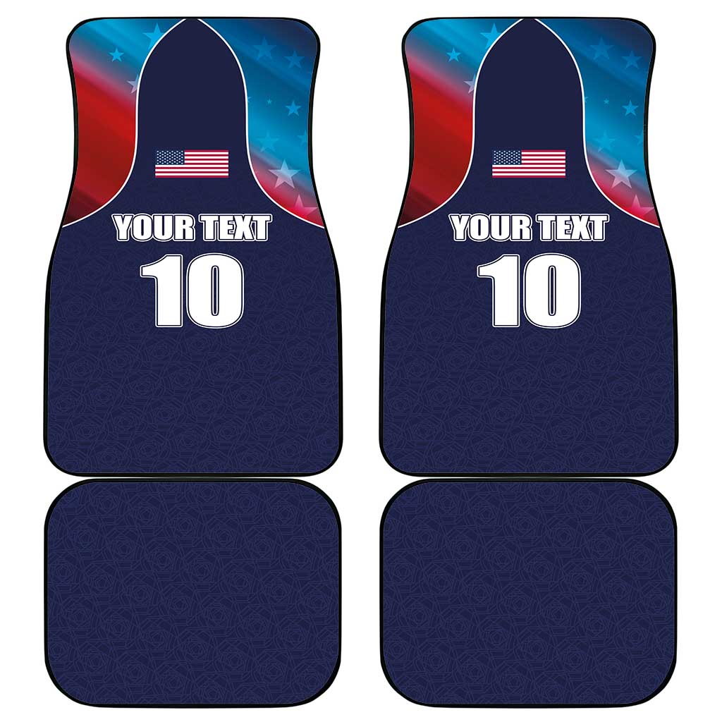 Custom USA Cricket Car Mats With Flag Style - Wonder Print Shop