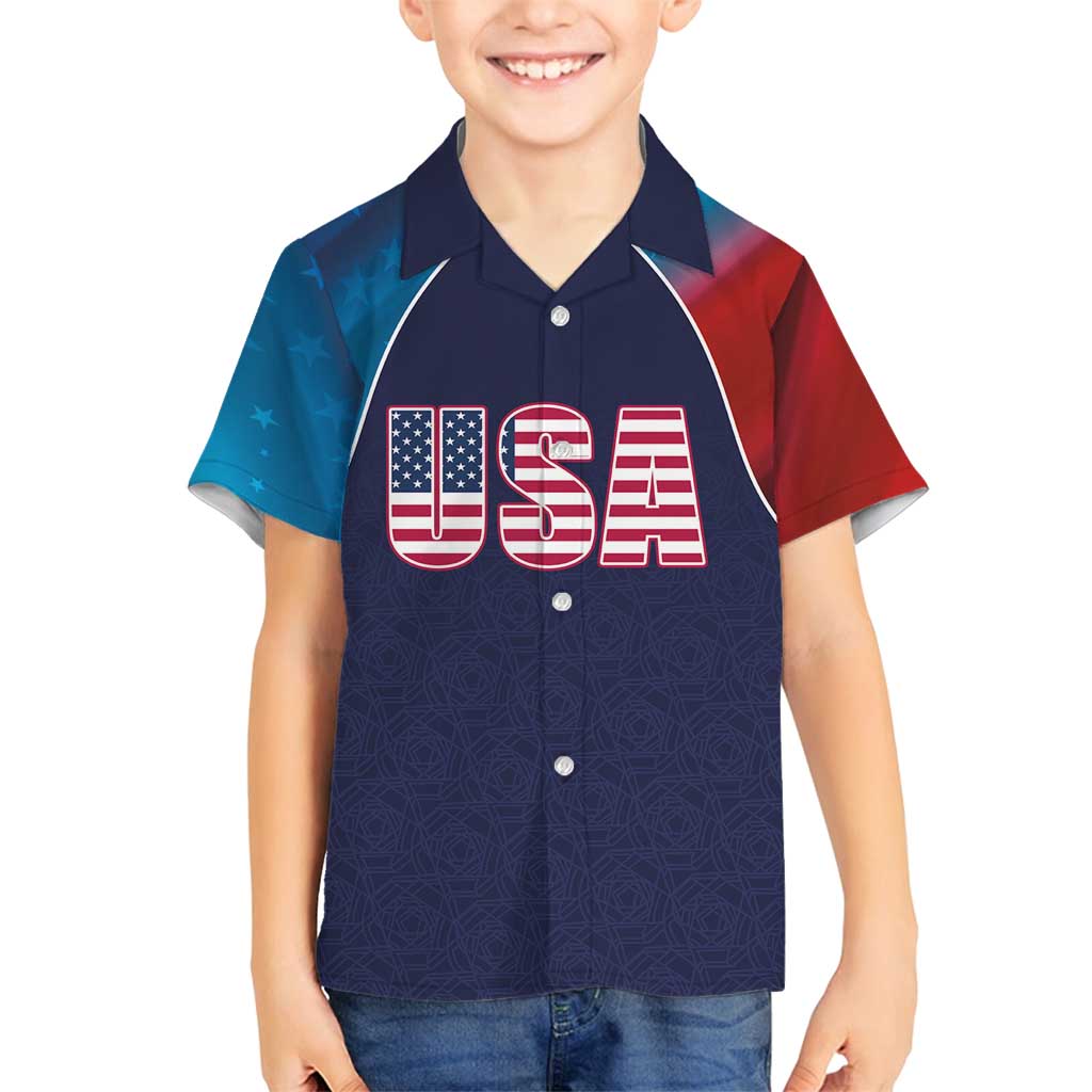 Custom USA Cricket Family Matching Long Sleeve Bodycon Dress and Hawaiian Shirt With Flag Style - Wonder Print Shop