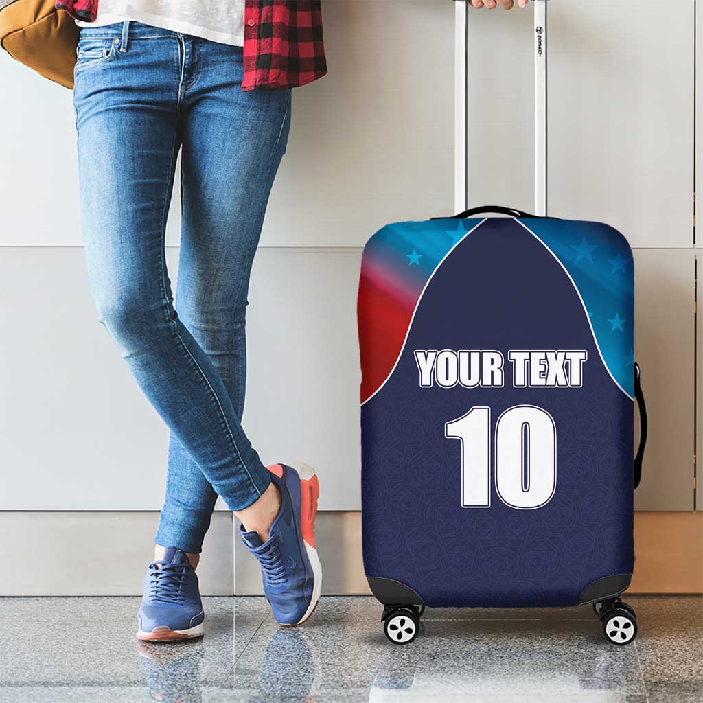 Custom USA Cricket Luggage Cover With Flag Style - Wonder Print Shop