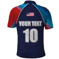 Custom USA Cricket Polo Shirt With Flag Style - Wonder Print Shop