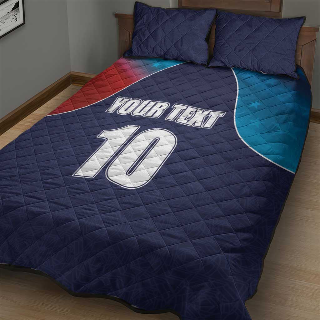 Custom USA Cricket Quilt Bed Set With Flag Style - Wonder Print Shop