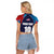 Custom USA Cricket Raglan Cropped T Shirt With Flag Style - Wonder Print Shop