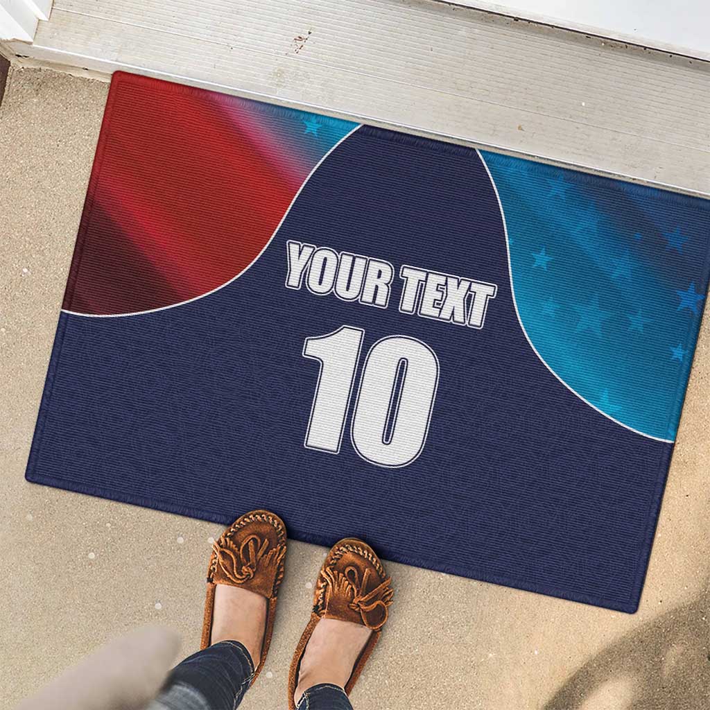 Custom USA Cricket Rubber Doormat With Flag Style - Wonder Print Shop