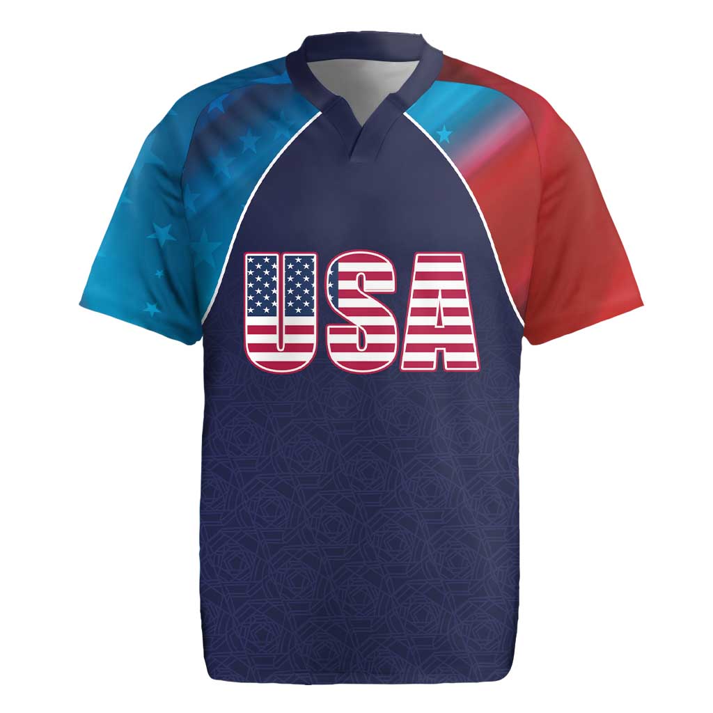 Custom USA Cricket Rugby Jersey With Flag Style - Wonder Print Shop