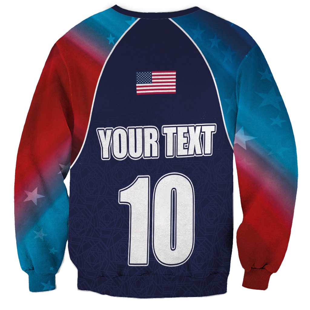 Custom USA Cricket Sweatshirt With Flag Style - Wonder Print Shop