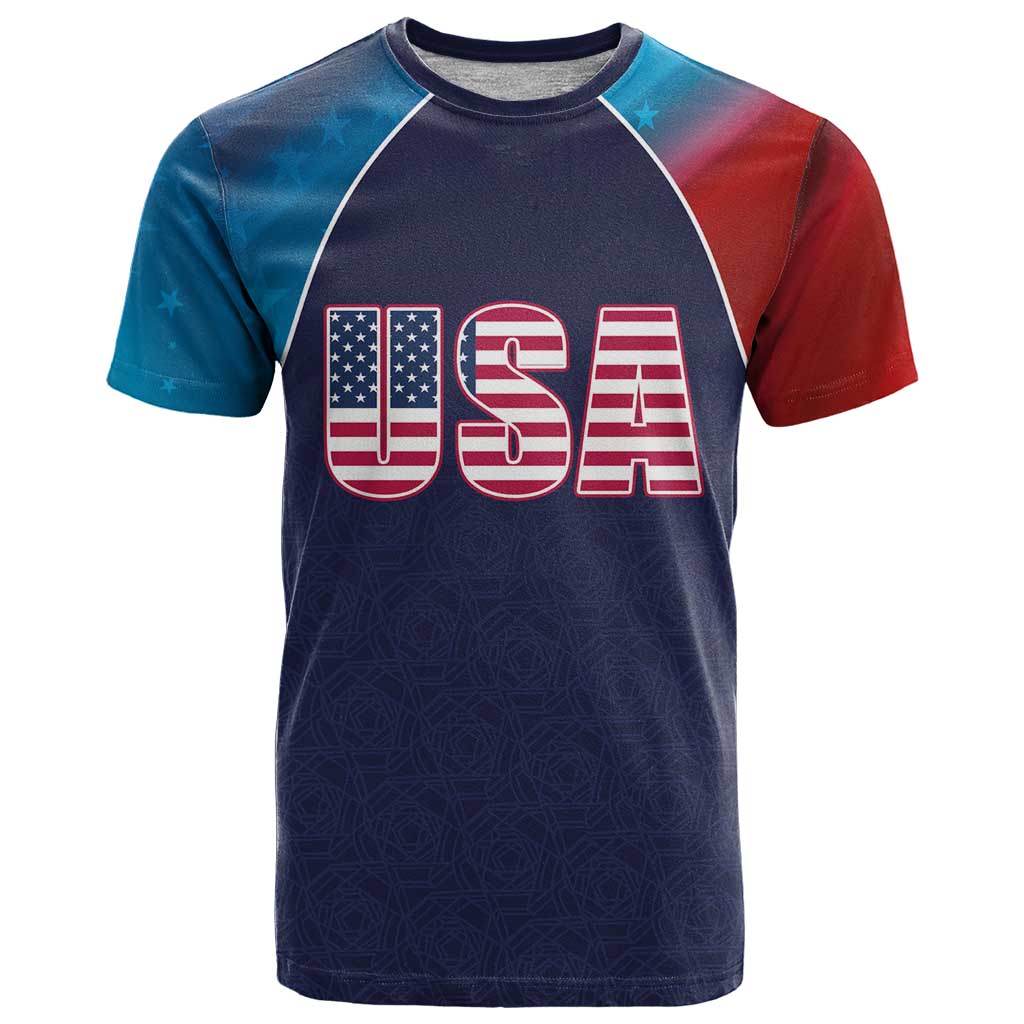 Custom USA Cricket T Shirt With Flag Style - Wonder Print Shop