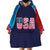 Custom USA Cricket Wearable Blanket Hoodie With Flag Style - Wonder Print Shop