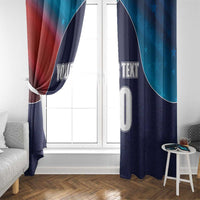 Custom USA Cricket Window Curtain With Flag Style - Wonder Print Shop