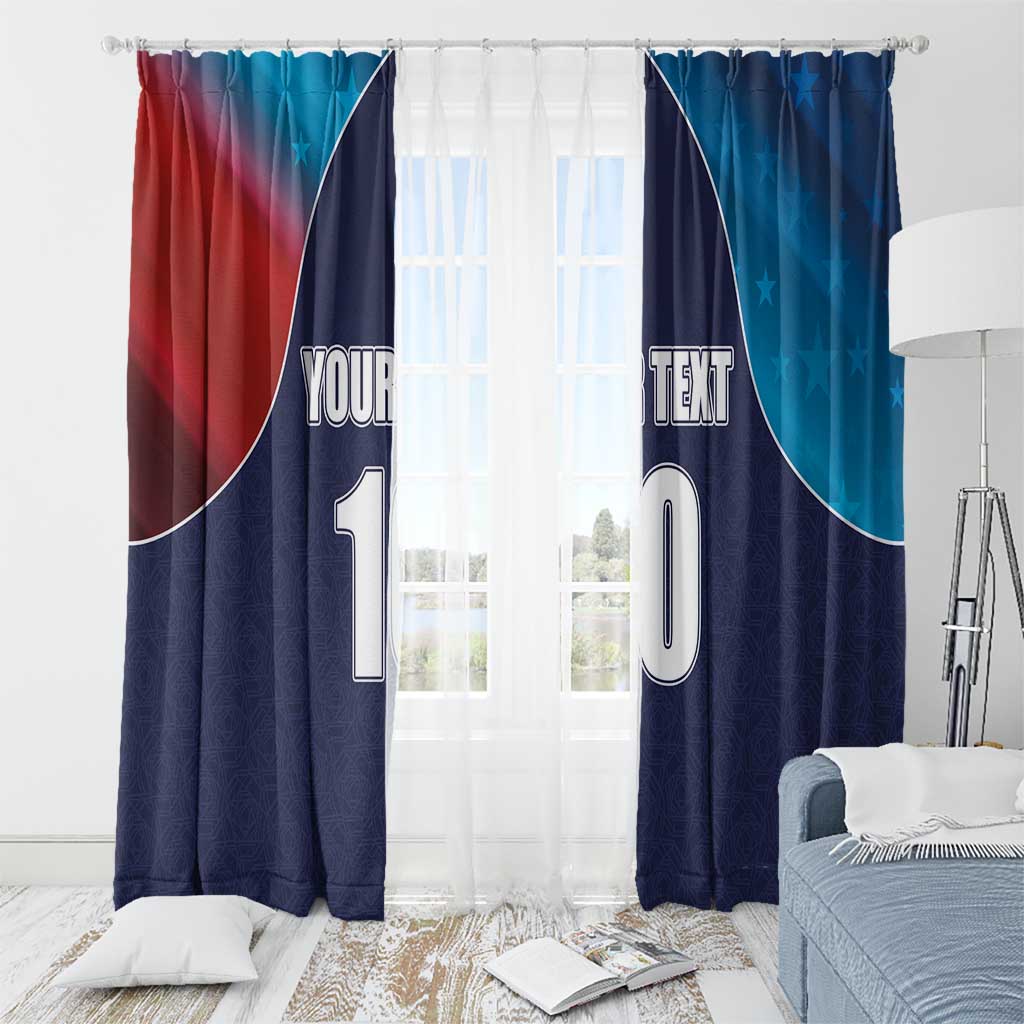 Custom USA Cricket Window Curtain With Flag Style - Wonder Print Shop