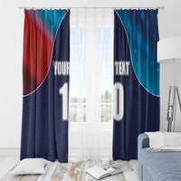 Custom USA Cricket Window Curtain With Flag Style - Wonder Print Shop