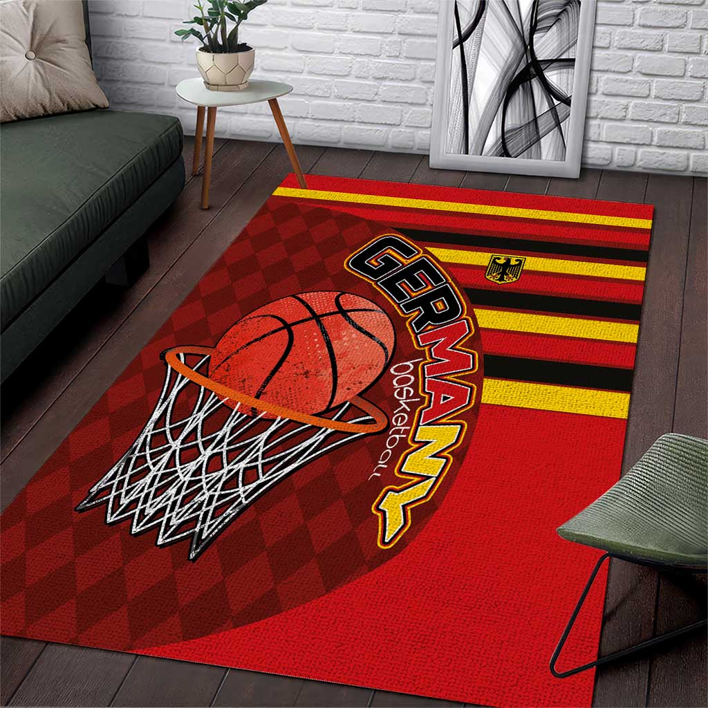 Basketball Fan Jersey Germany Area Rug Die Mannschaft 2025 - Wonder Print Shop