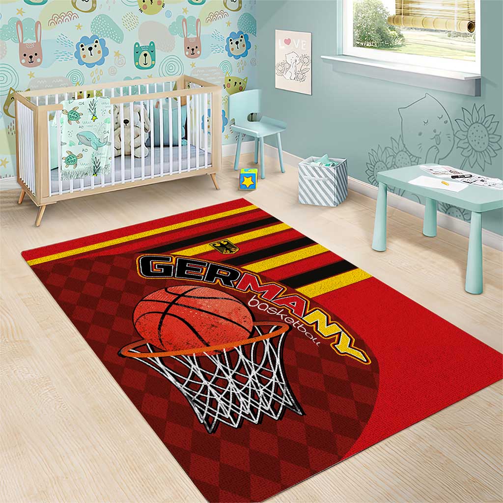 Basketball Fan Jersey Germany Area Rug Die Mannschaft 2025 - Wonder Print Shop