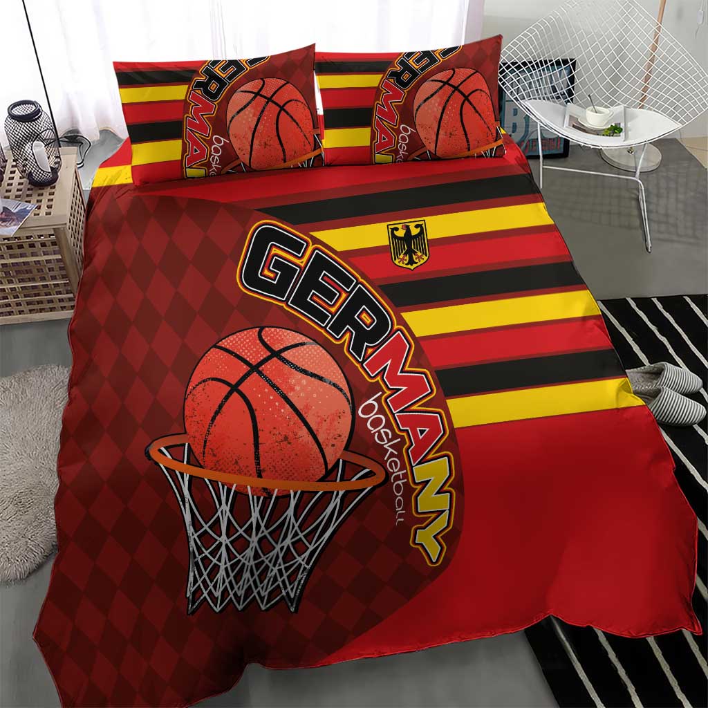 Basketball Fan Jersey Germany Bedding Set Die Mannschaft 2025 - Wonder Print Shop