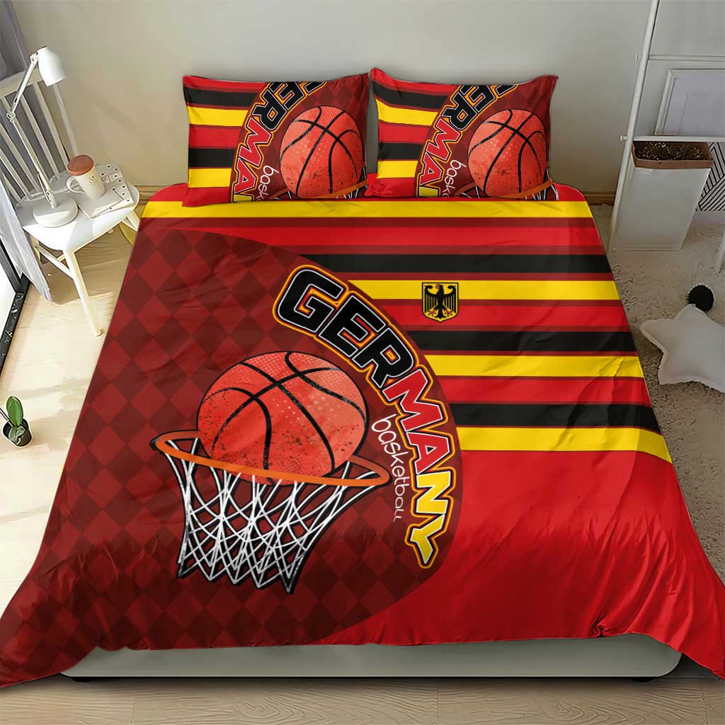 Basketball Fan Jersey Germany Bedding Set Die Mannschaft 2025 - Wonder Print Shop