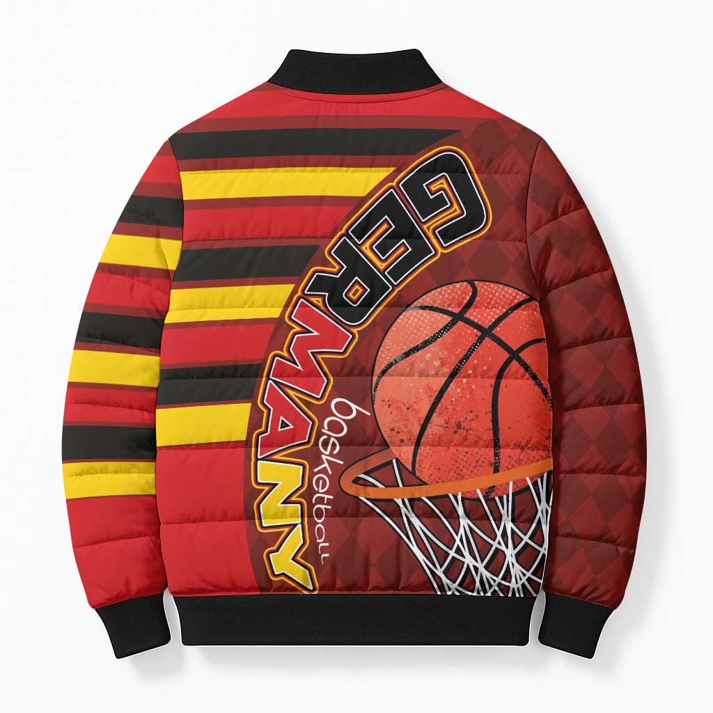 Basketball Fan Jersey Germany Bomber Puffer Jacket Die Mannschaft 2025 - Wonder Print Shop