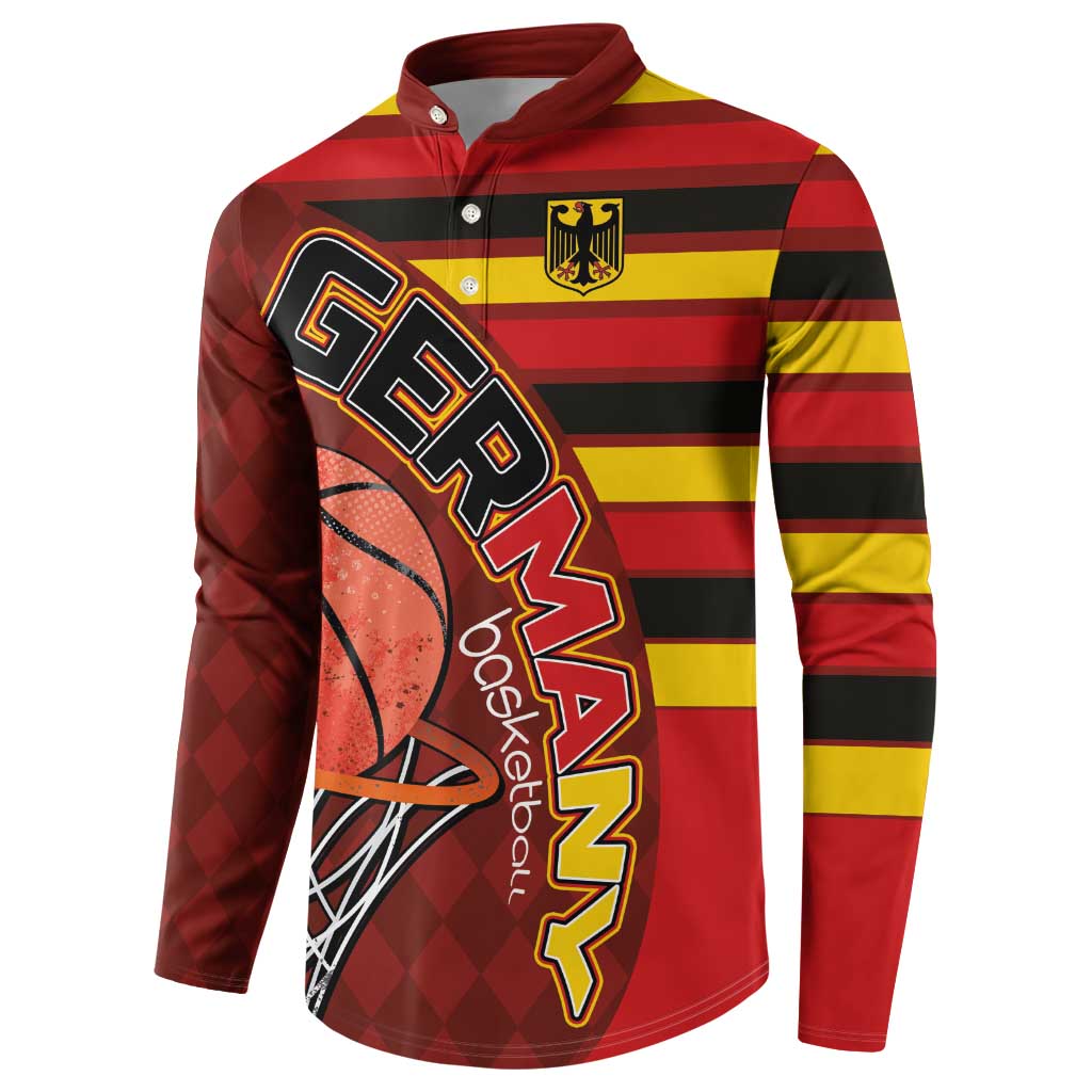 Basketball Fan Jersey Germany Button Sweatshirt Die Mannschaft 2025 - Wonder Print Shop