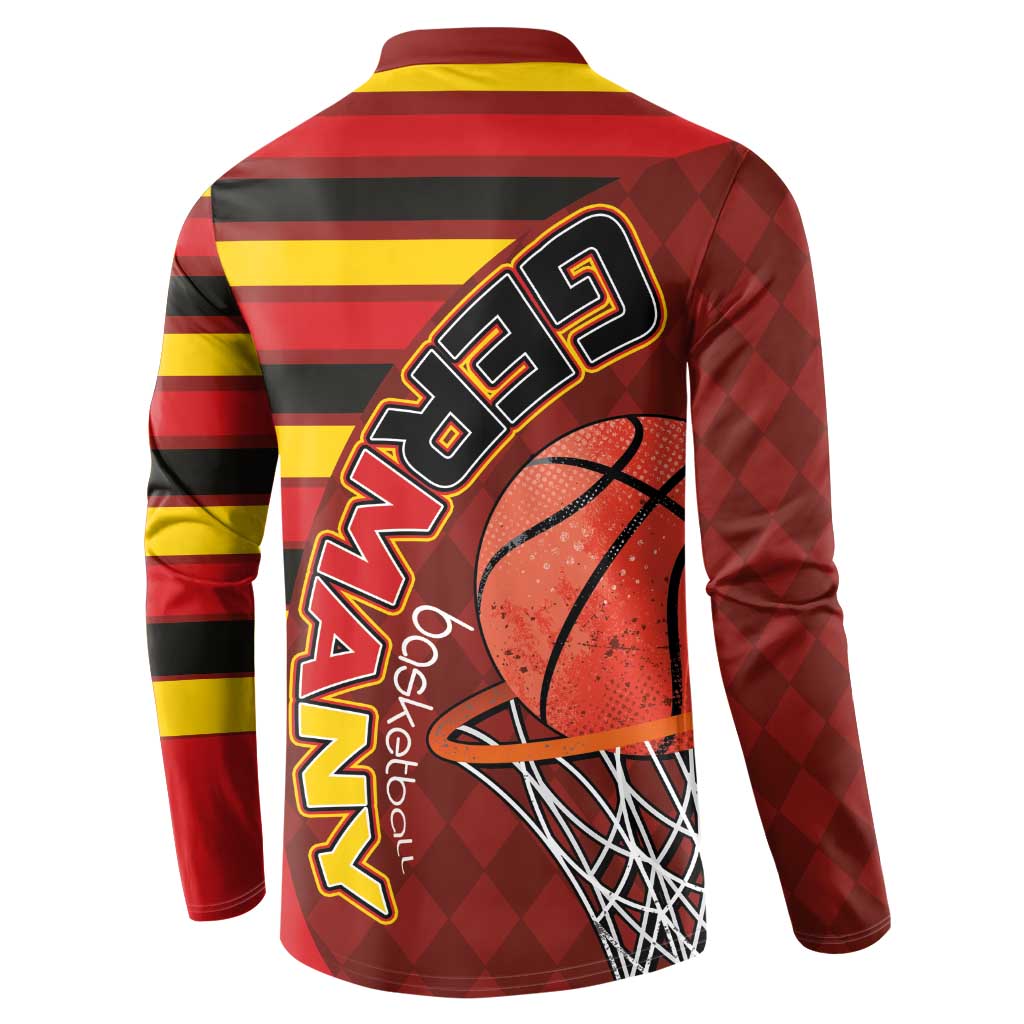 Basketball Fan Jersey Germany Button Sweatshirt Die Mannschaft 2025 - Wonder Print Shop