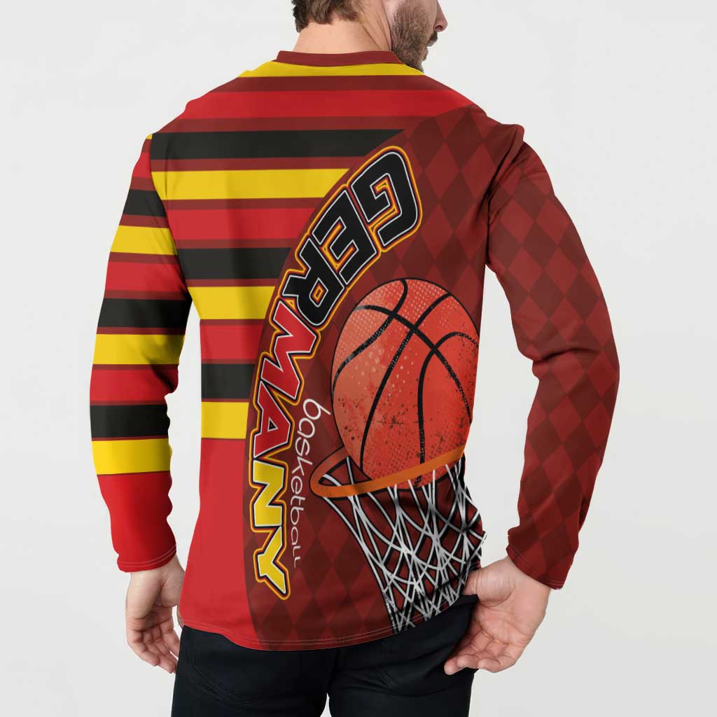 Basketball Fan Jersey Germany Button Sweatshirt Die Mannschaft 2025 - Wonder Print Shop