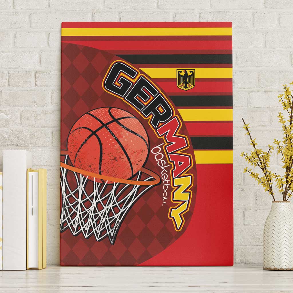 Basketball Fan Jersey Germany Canvas Wall Art Die Mannschaft 2025 - Wonder Print Shop
