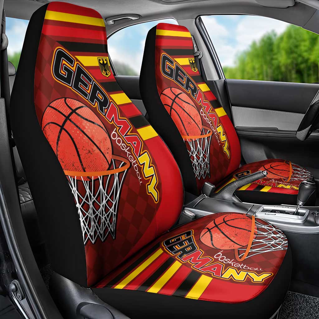 Basketball Fan Jersey Germany Car Seat Cover Die Mannschaft 2025 - Wonder Print Shop