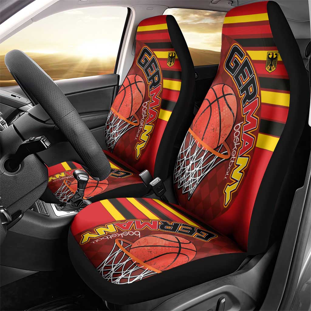Basketball Fan Jersey Germany Car Seat Cover Die Mannschaft 2025 - Wonder Print Shop